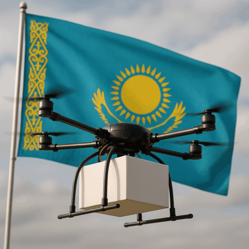 Kasachstan Lieferdrohne